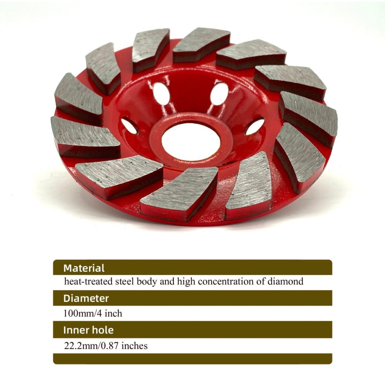 4” Diamond Cup Wheel – Concrete Grinding &amp; Surface Prep