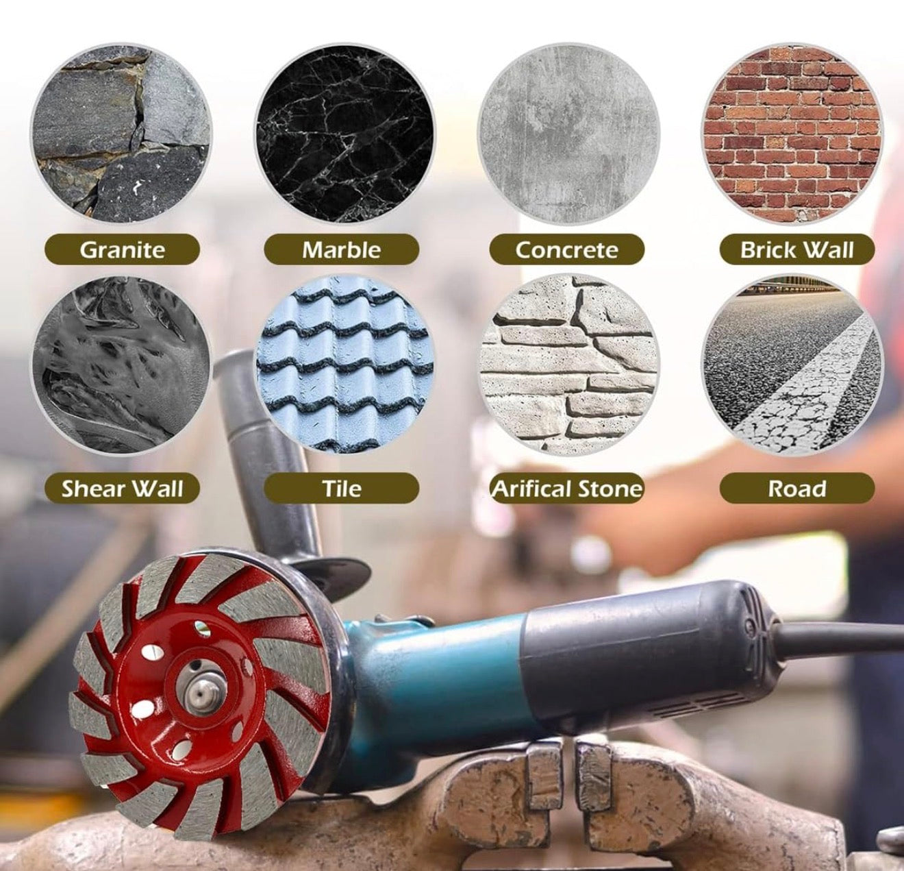 4” Diamond Cup Wheel – Concrete Grinding &amp; Surface Prep